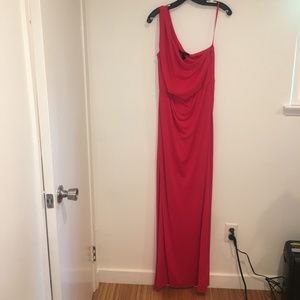 BCBG One Shoulder Gown